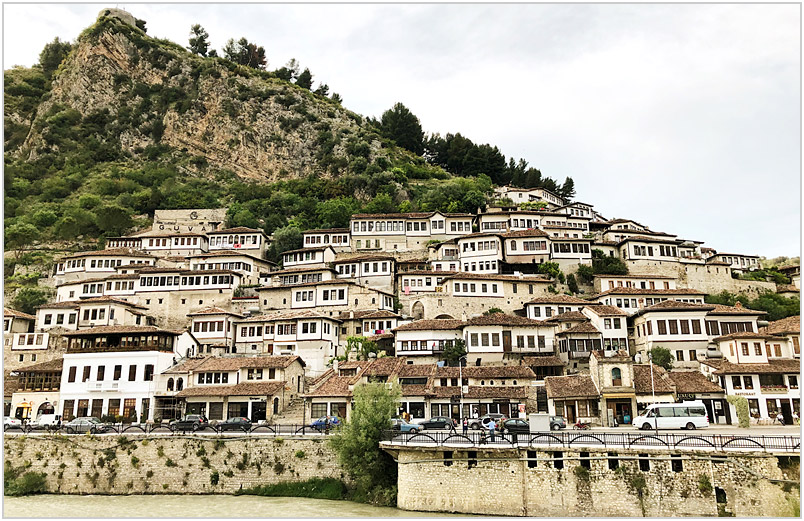 photo of a picturesque Albanian town